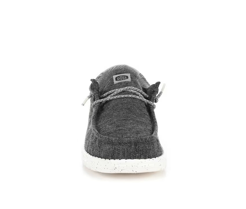 Heydude Wally Coastline Men's Shoes - Black/White - BeachToBlvd