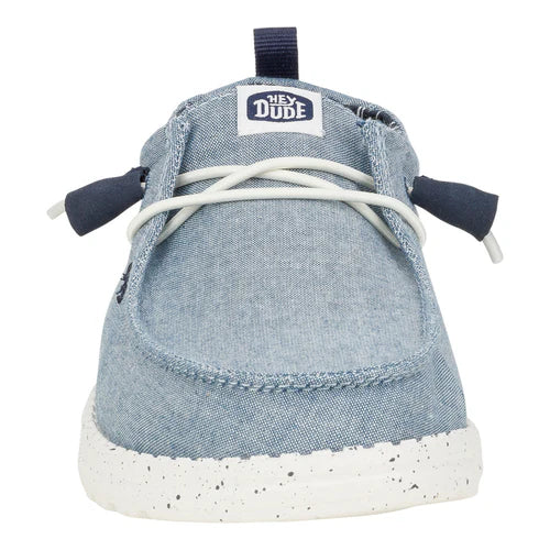 Heydude Wendy Chambray Women's Shoes - Light Blue - BeachToBlvd