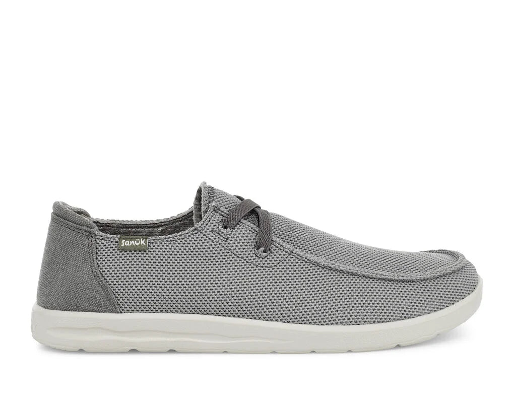 Sanuk Men's Shaka Mesh Grey - BeachToBlvd