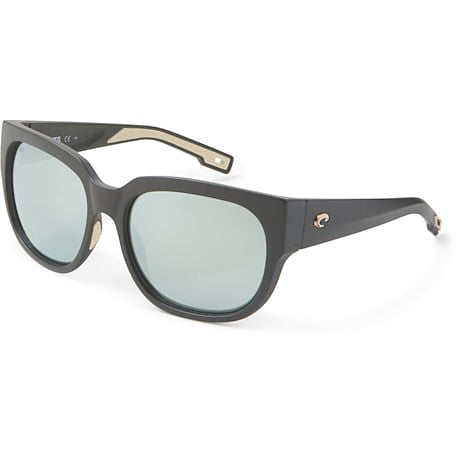 Costa Sunglasses WaterWoman 2 - Matte Black Frame w\ Silver Mirror Lens