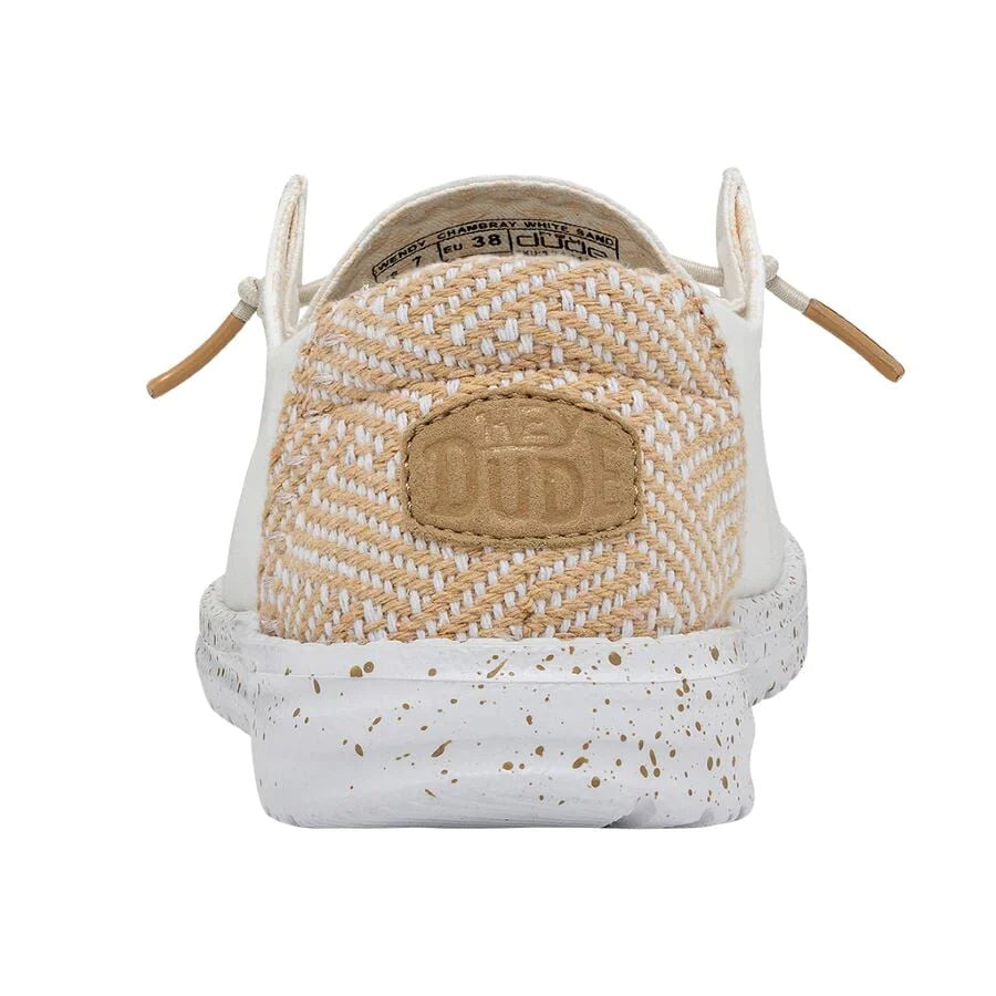 Heydude Wendy Chambray Women's Shoes - White Sand