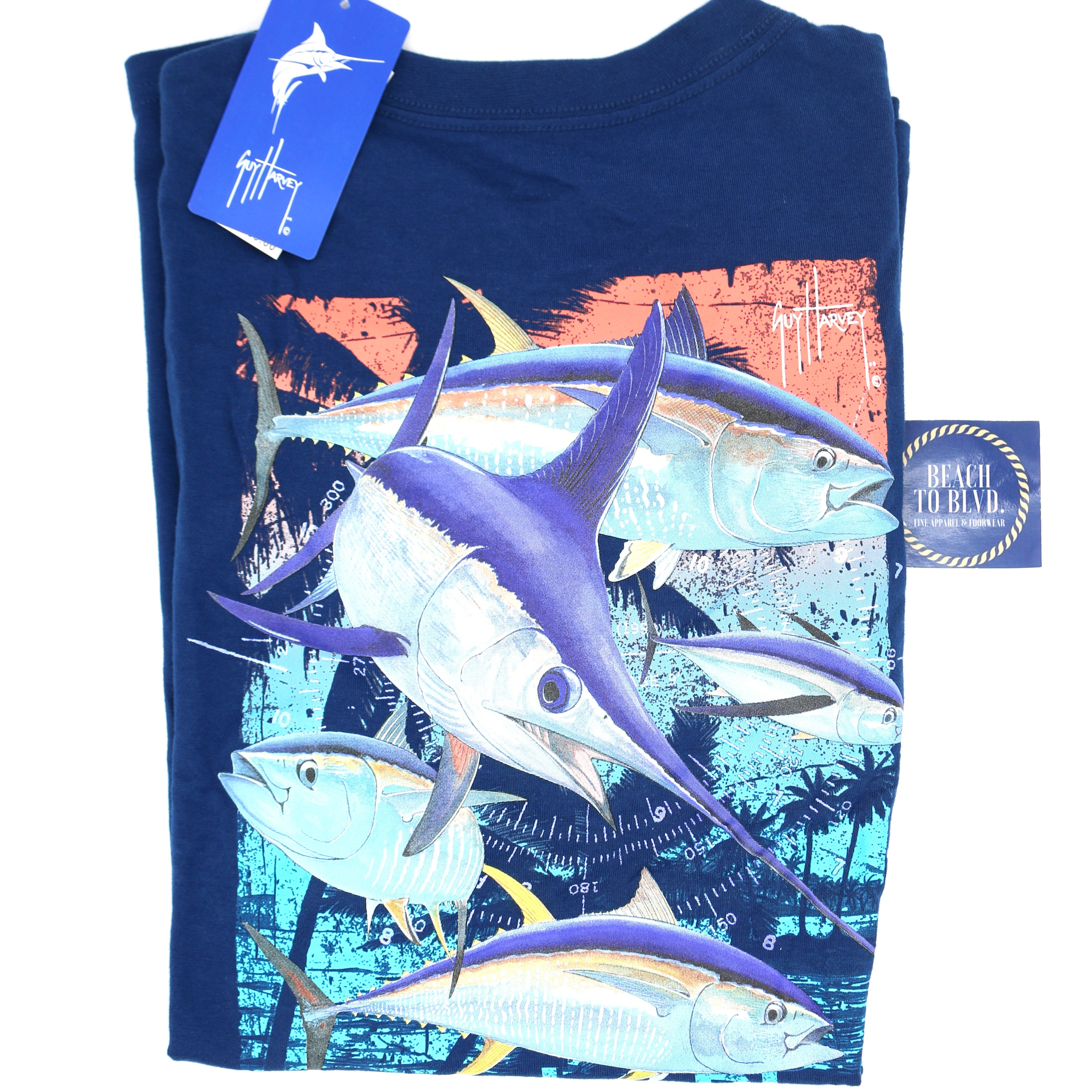 Guy Harvey Men's Threadcycled Short Sleeve T-Shirt - Tropic Sword - BeachToBlvd