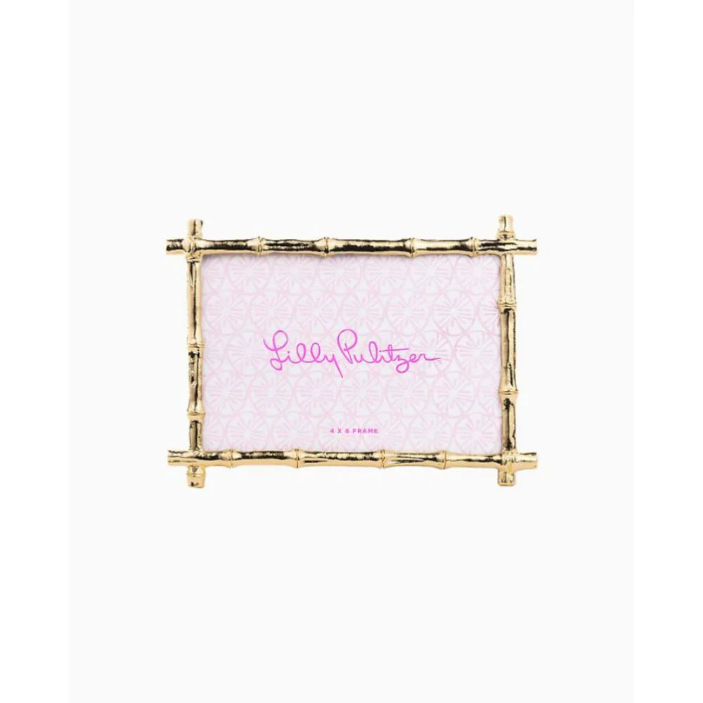 Lilly Pulitzer 4x6 Medium Photo Frame, Bamboo