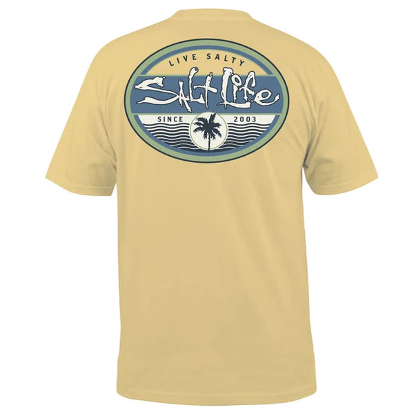 SALT LIFE WAVY DAYS TEE - SLM11070- CHALK - BeachToBlvd