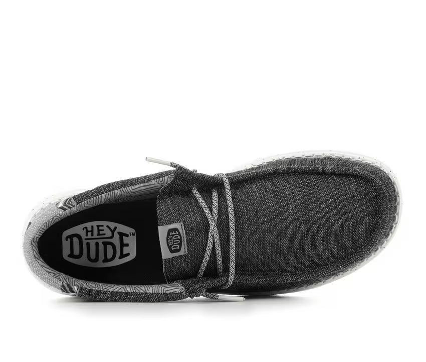 Heydude Wally Coastline Men's Shoes - Black/White - BeachToBlvd