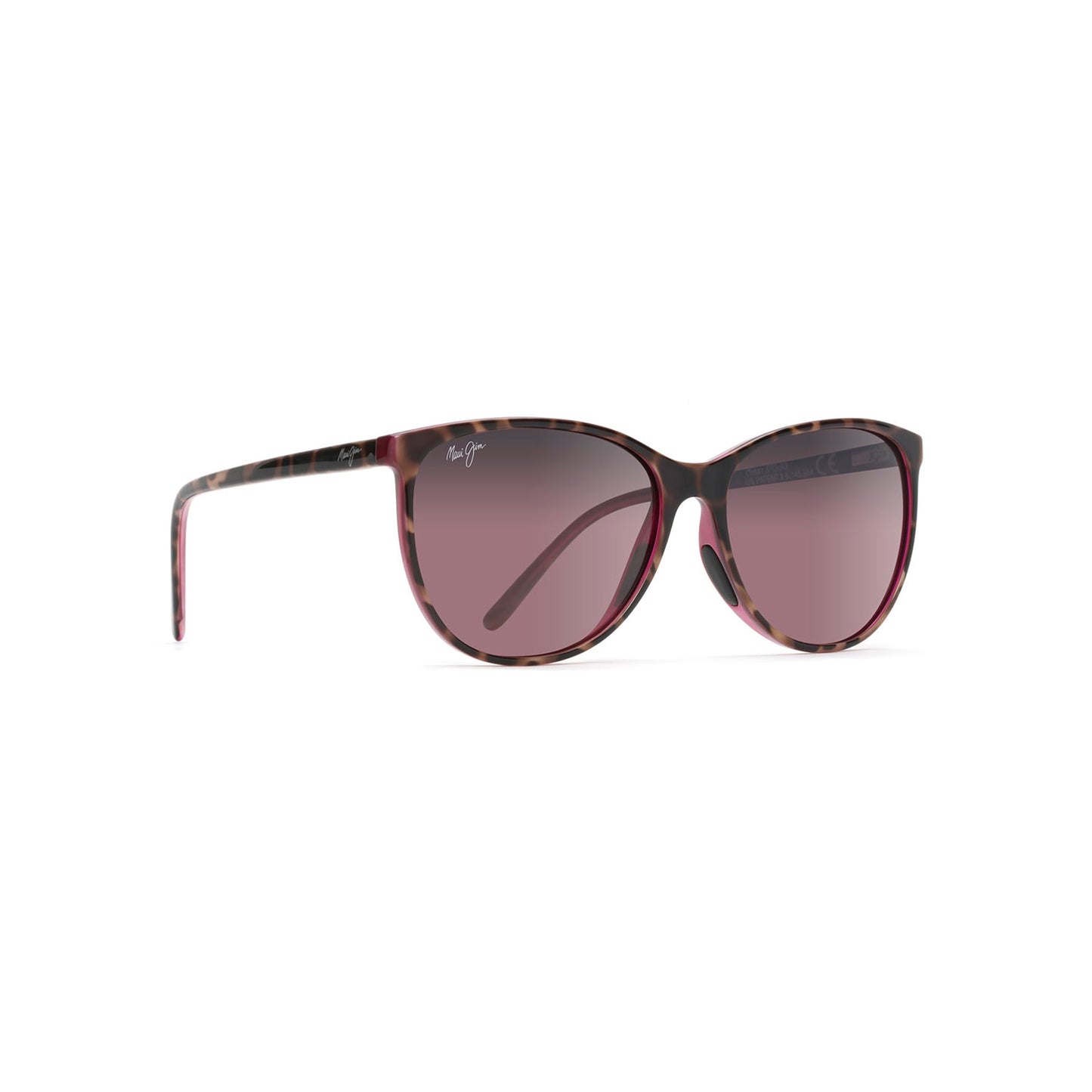 Maui Jim Ocean Polarized Sunglasses Tortoise Pink Frame with Maui Rose Lens