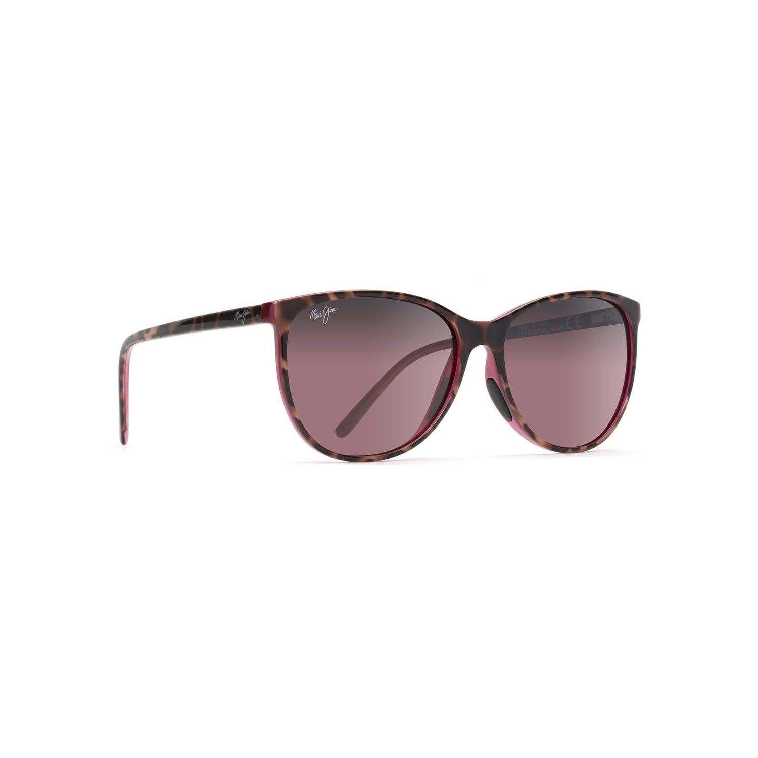 Maui Jim Ocean Polarized Sunglasses Tortoise Pink Frame with Maui Rose Lens