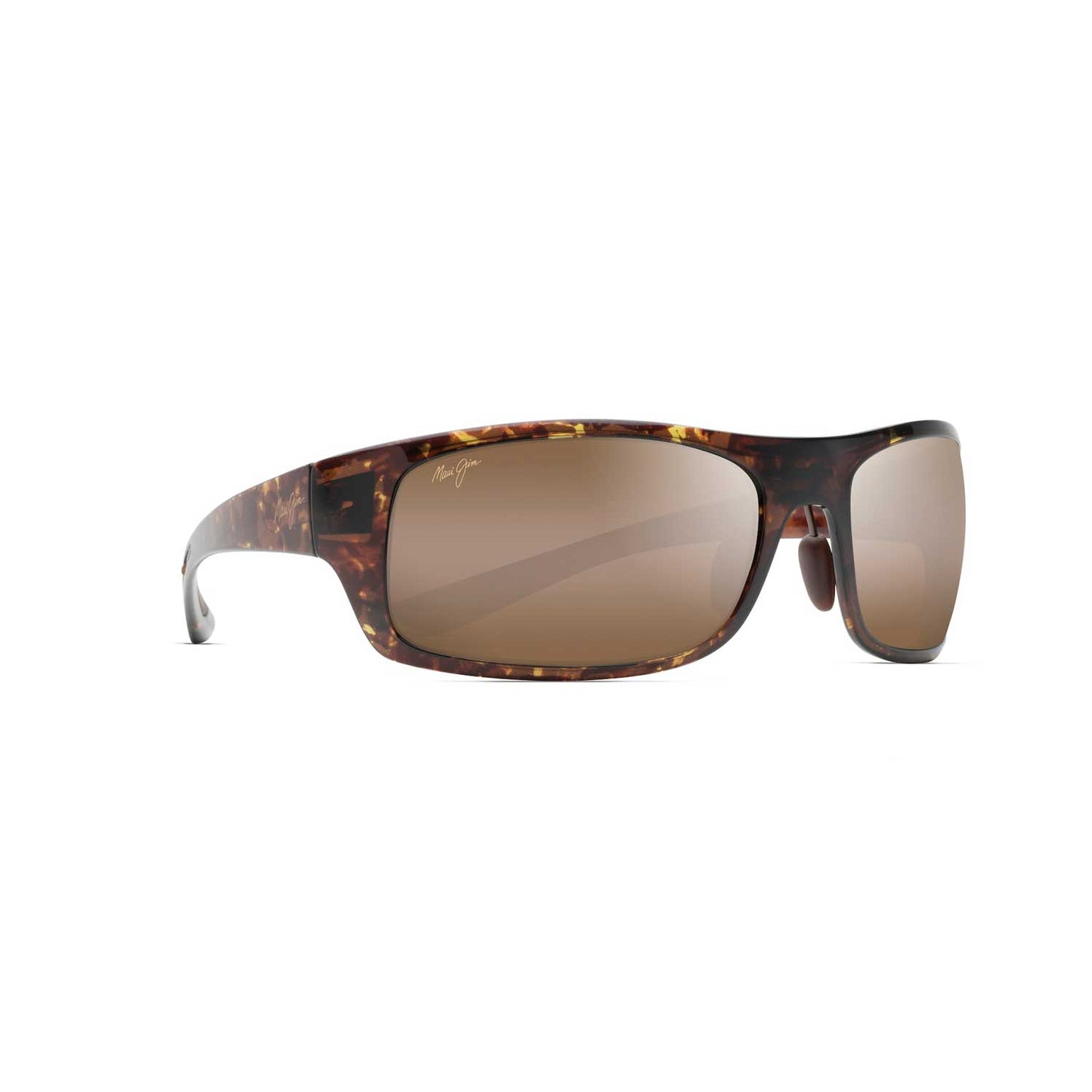 Maui Jim Sunglasses Big Wave - Olive Tortoise Frame - Bronze Lens