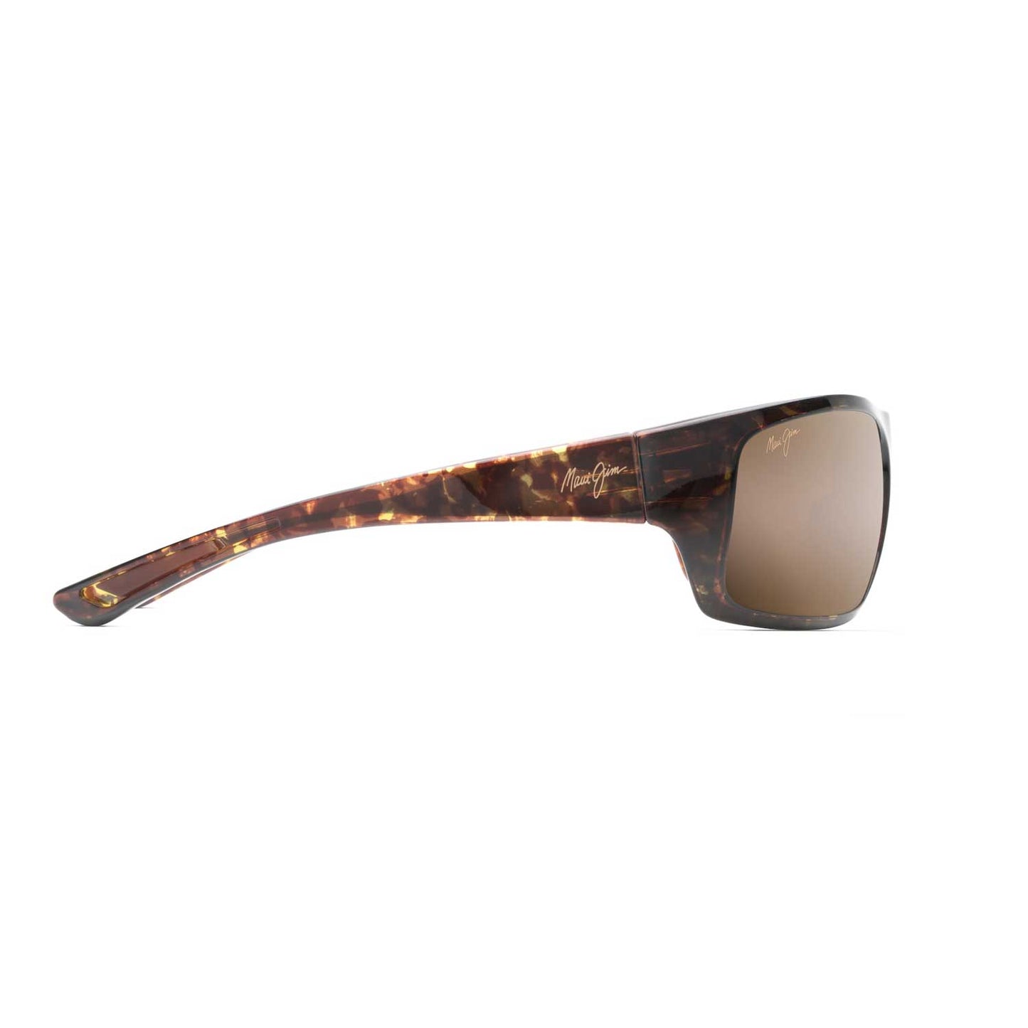 Maui Jim Sunglasses Big Wave - Olive Tortoise Frame - Bronze Lens