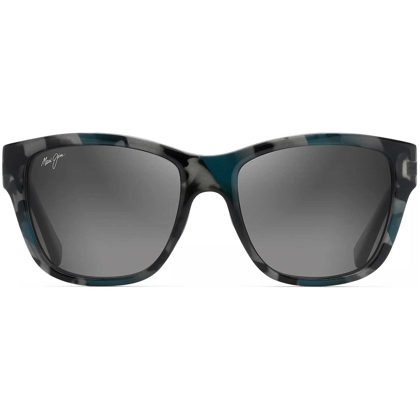 Maui Jim Sunglasses Hanapaa Polarized -Blue Black Tortoise Frame - Gray Lens