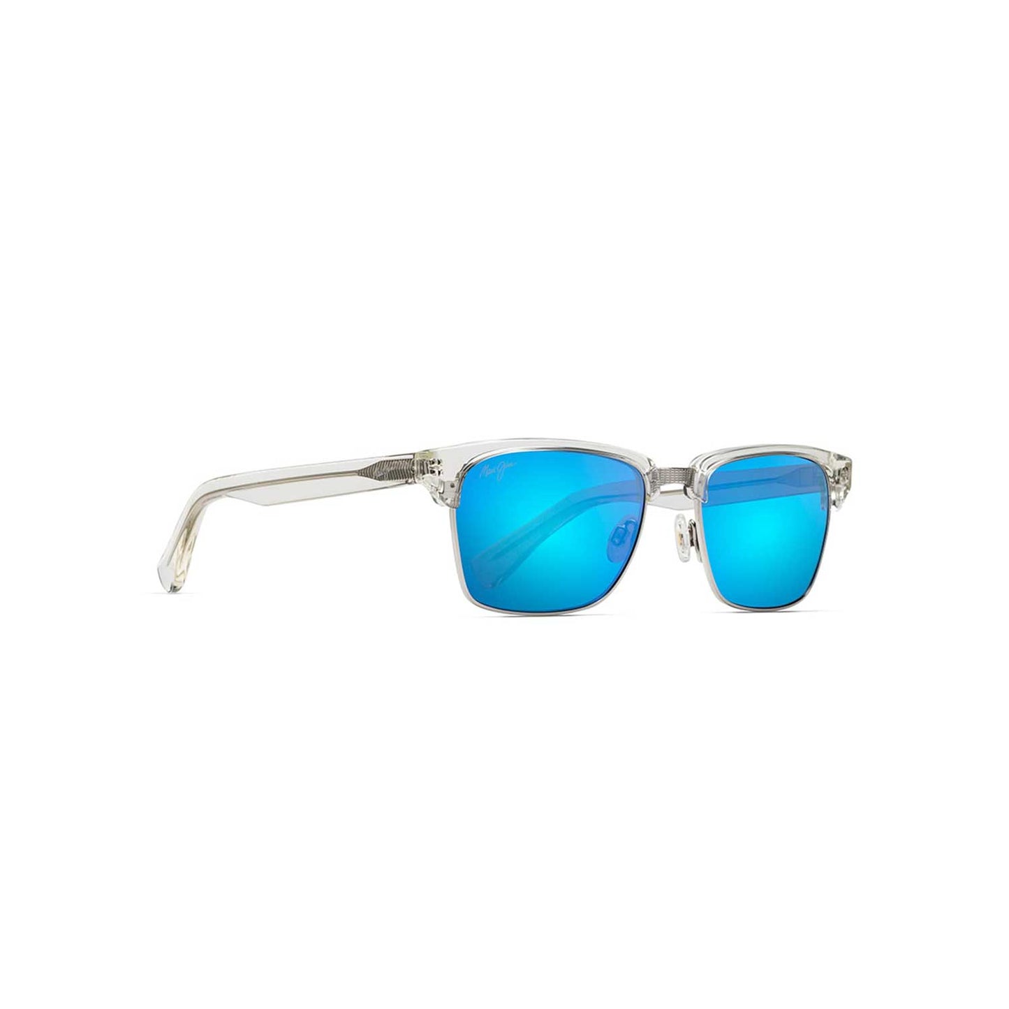 Maui Jim Sunglasses Kawika - Crystal Frame - Blue Reader Lens - 2.0 Magnification