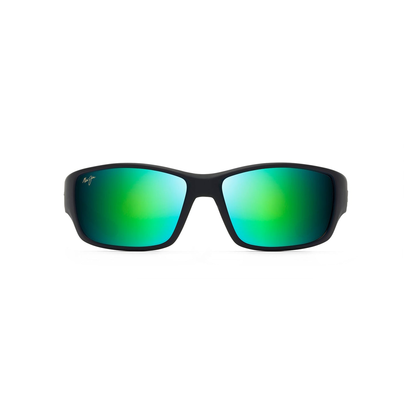 Maui Jim Local Kine Polarized Sunglasses - Black Frame \ Green Lenses