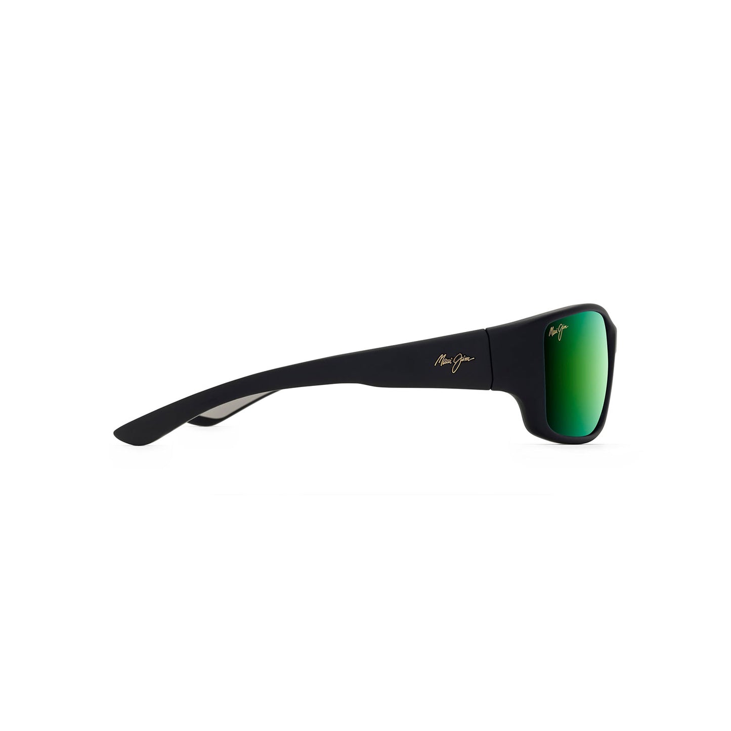 Maui Jim Local Kine Polarized Sunglasses - Black Frame \ Green Lenses