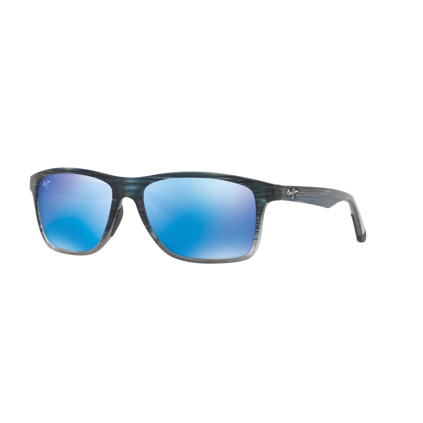 Maui Jim Onshore Polarized Sunglasses - Black and Blue Frame - Blue Lens