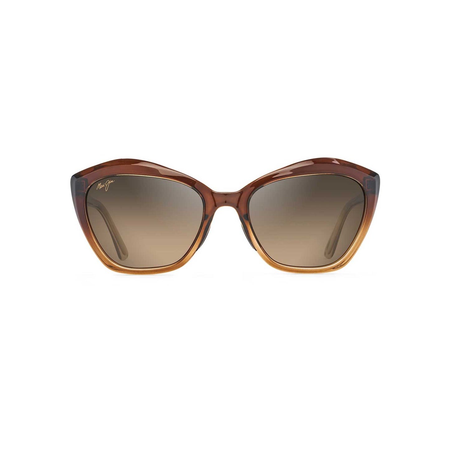 Maui Jim Sunglasses Lotus - Cat Eye Chocolate Fade Frame - Bronze Lens