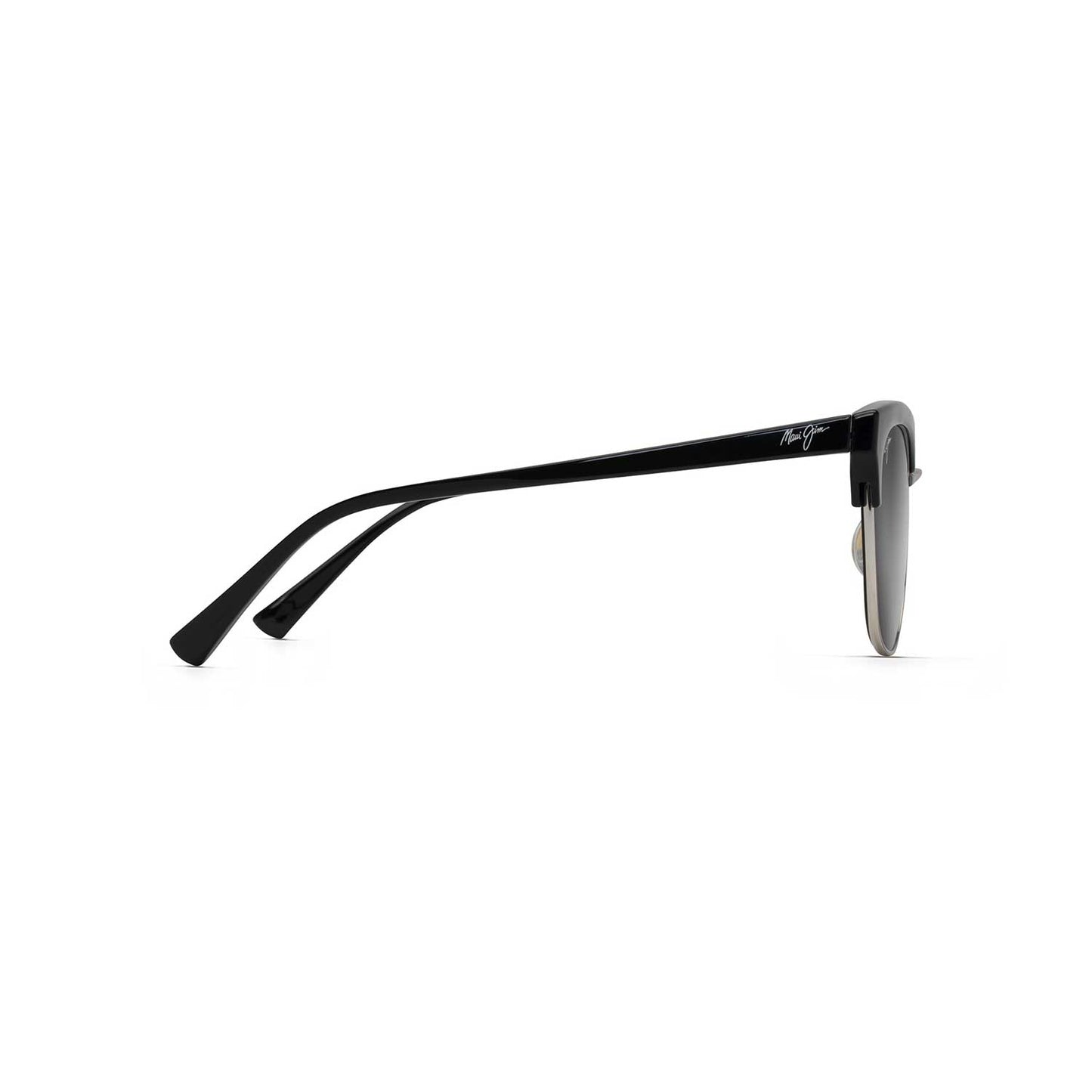 Maui Jim Sunglasses Lokelani - Black W/Silver Frame - Gray Lens