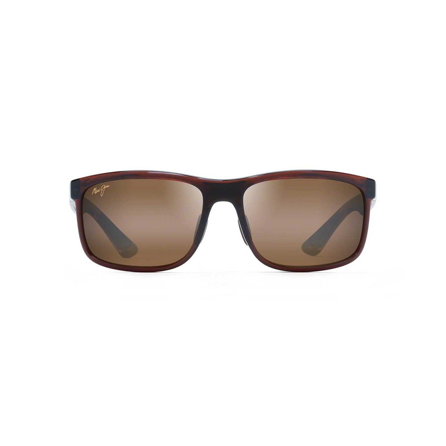 Maui Jim Sunglasses Huelo - Translucent Rootbeer Frame - Bronze Lens