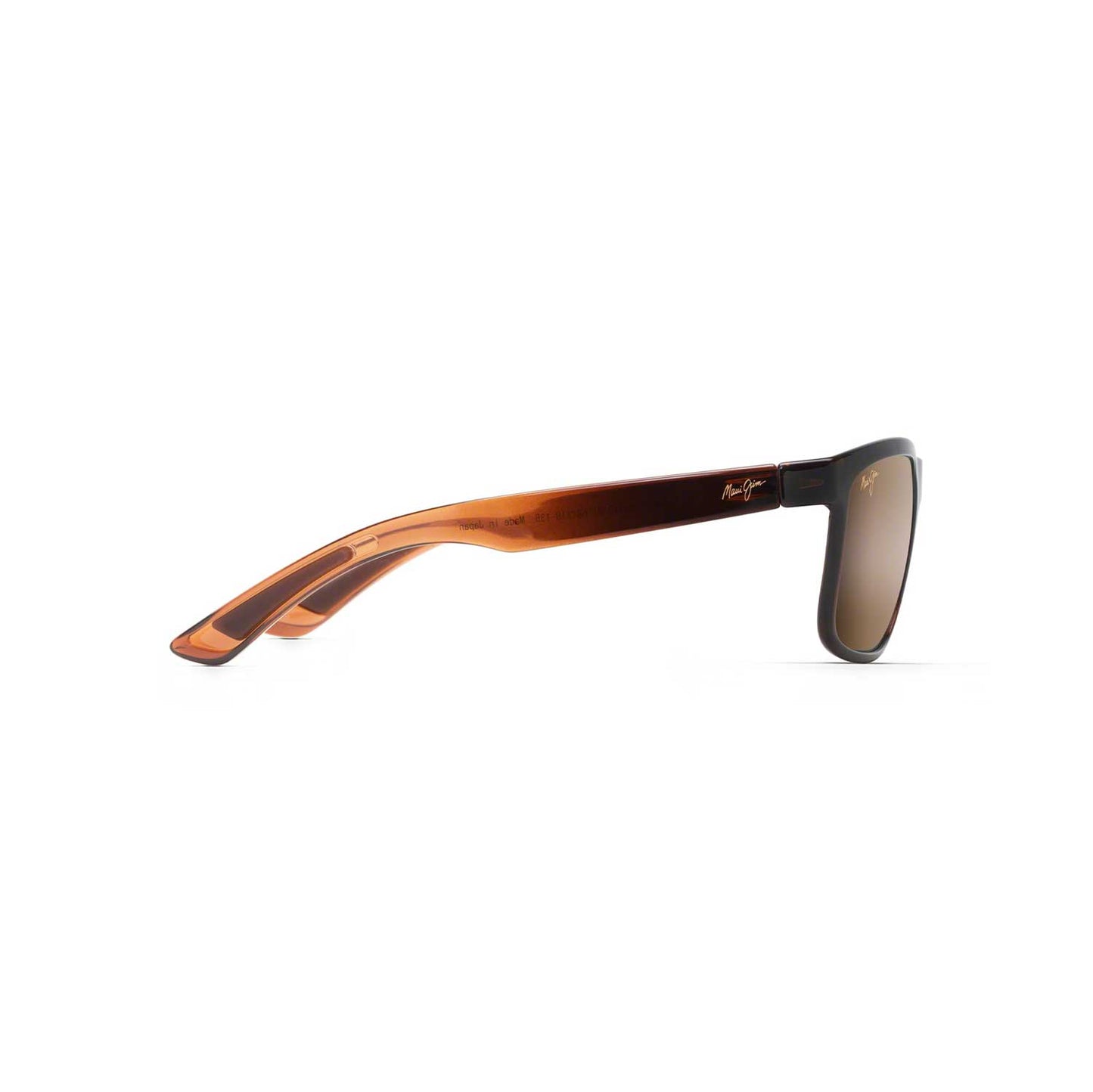 Maui Jim Sunglasses Huelo - Translucent Rootbeer Frame - Bronze Lens
