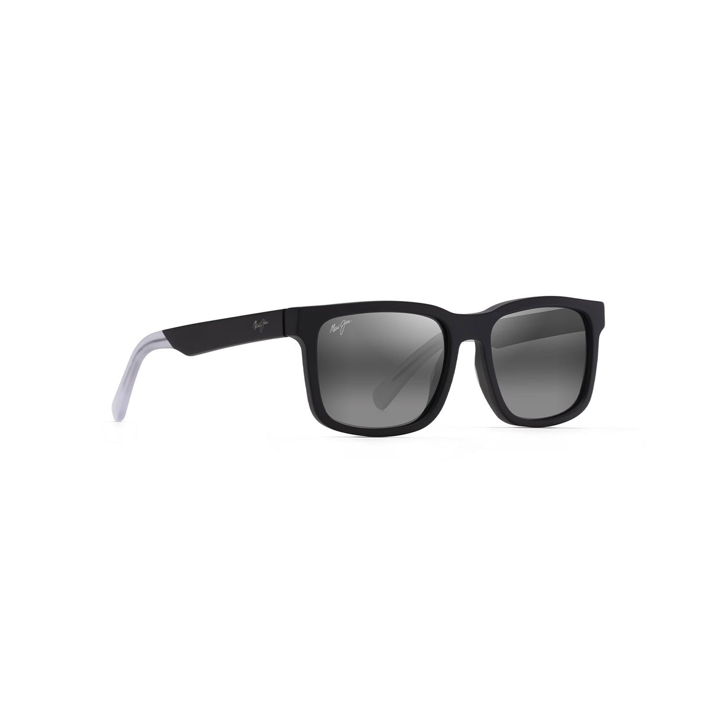 Maui Jim Sunglasses Stone Shack - Matte Black Frame W/Crystal Tips - Gray Lens