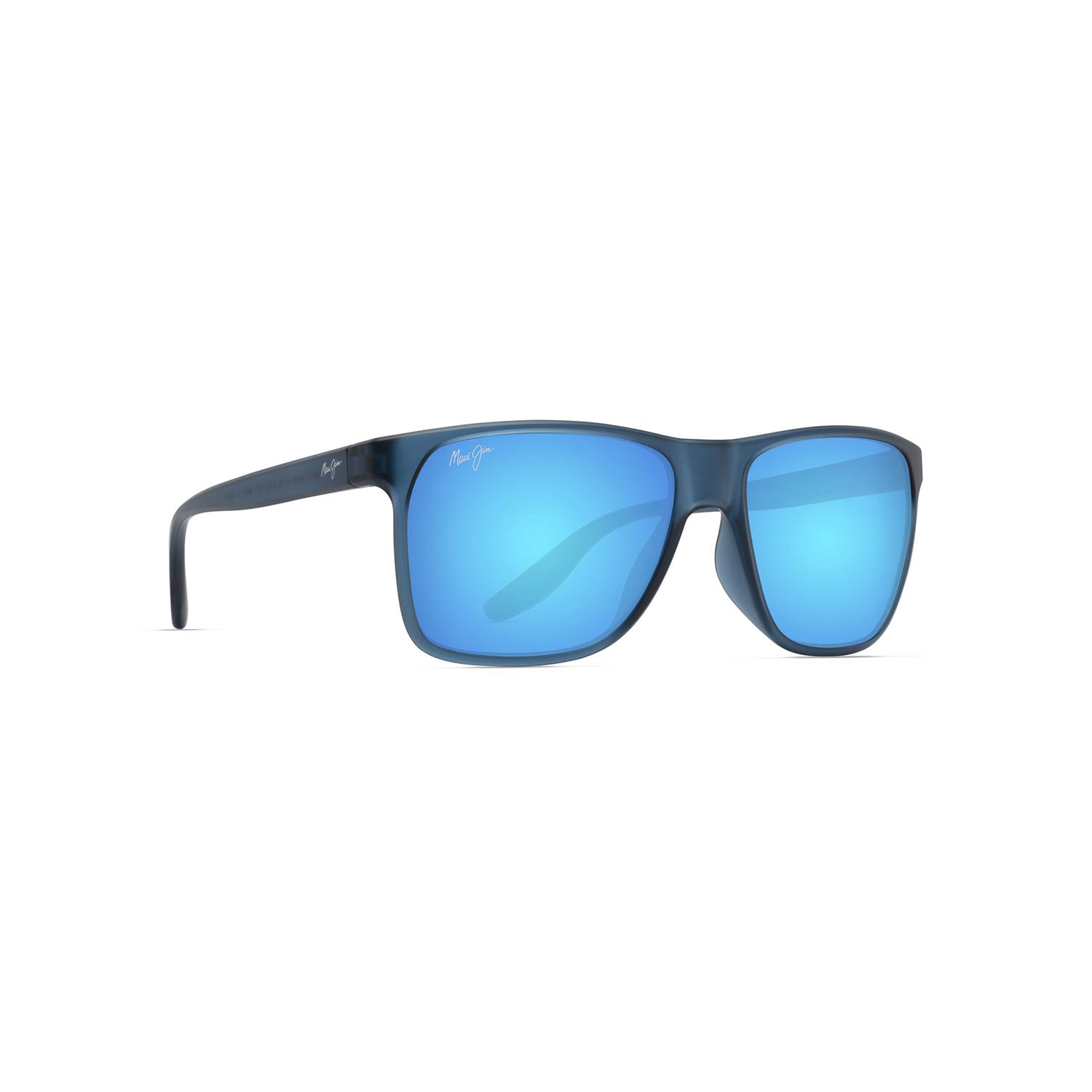 Maui Jim Pailolo Polarized Sunglasses - Blue Frame \ Blue Hawaii Mirror Lens