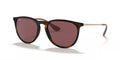 Ray-Ban RB4171 Erika Sunglasses- Havana with Dark Violet Lenses