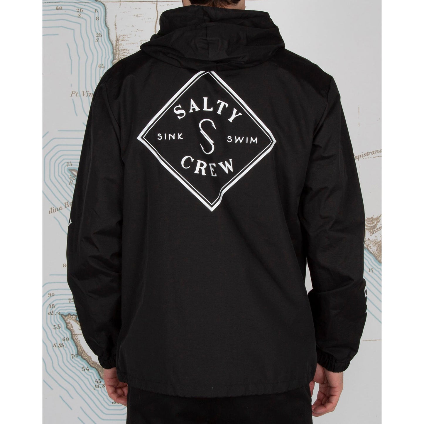 Salty Crew Tippet Hooded Snap Jacket