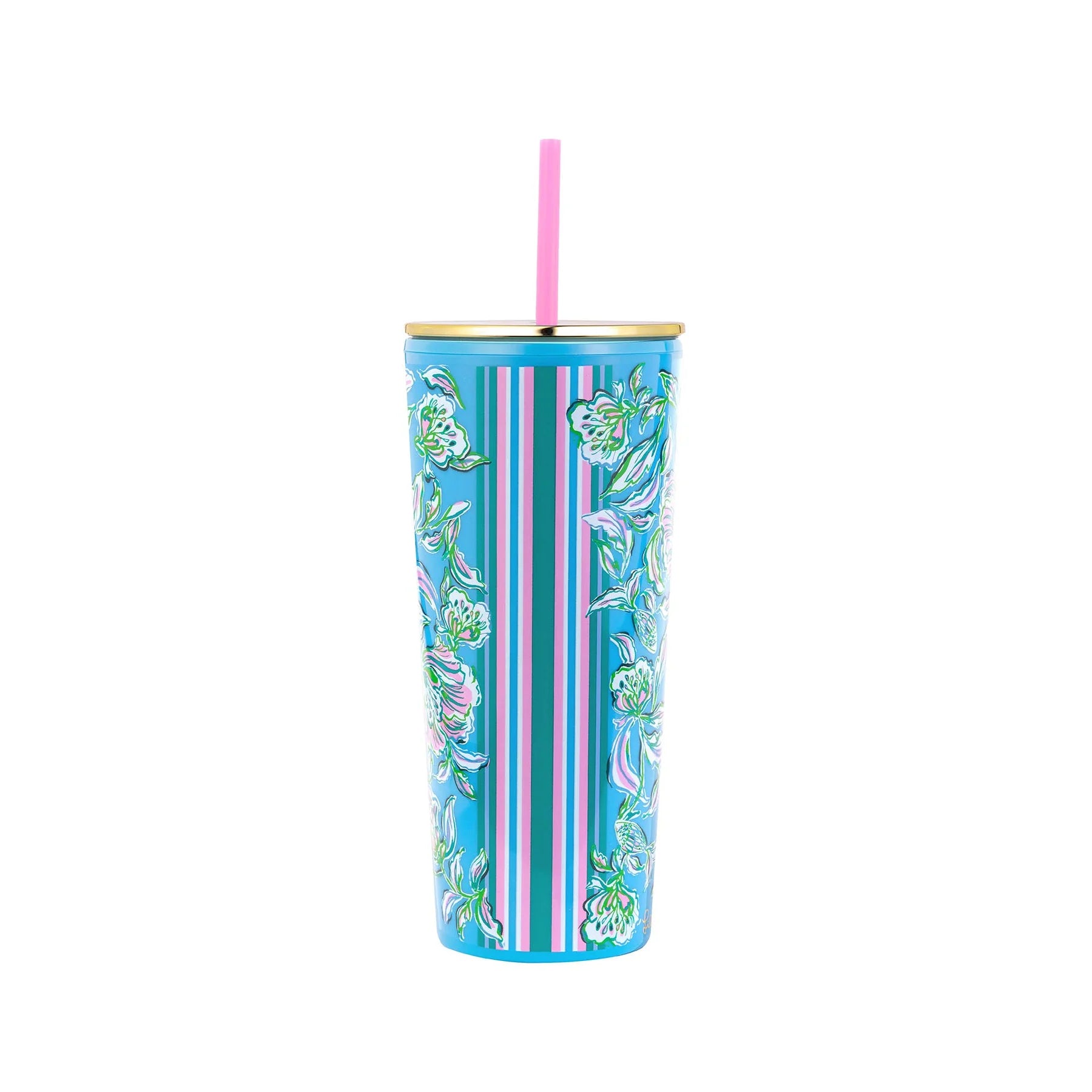 Lilly Pulitzer Tumbler with Straw 24 oz, Chick Magnet - BeachToBlvd