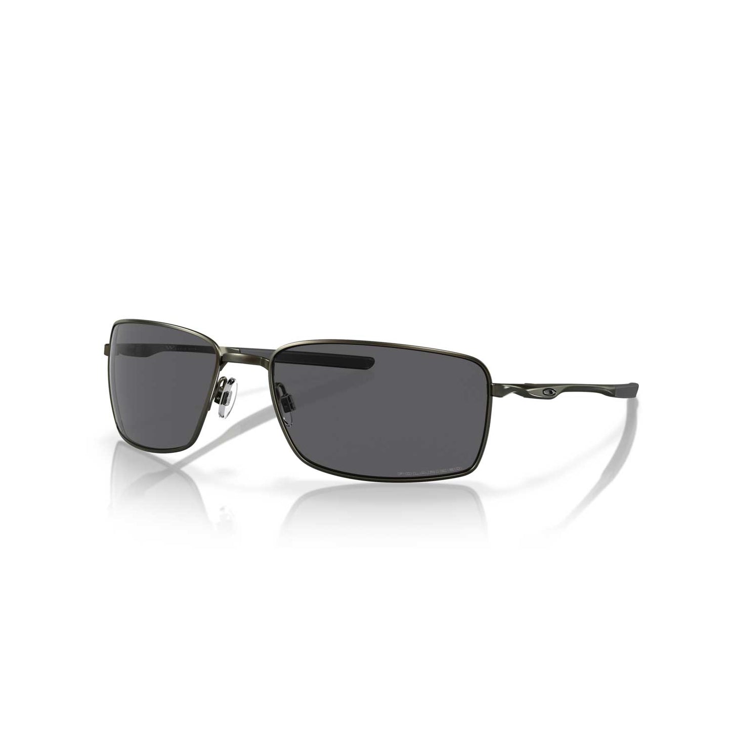 Oakley Square Wire Sunglasses - Carbon Frame - Grey Polarized Lenses