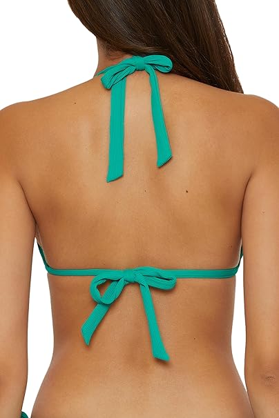 BECCA Womens Modern Edge Triangle Bikini Top