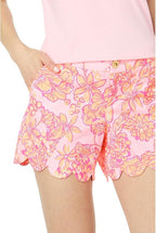 Lilly Pulitzer Buttercup Stretch Shorts- Mandevilla Baby Days Bloom