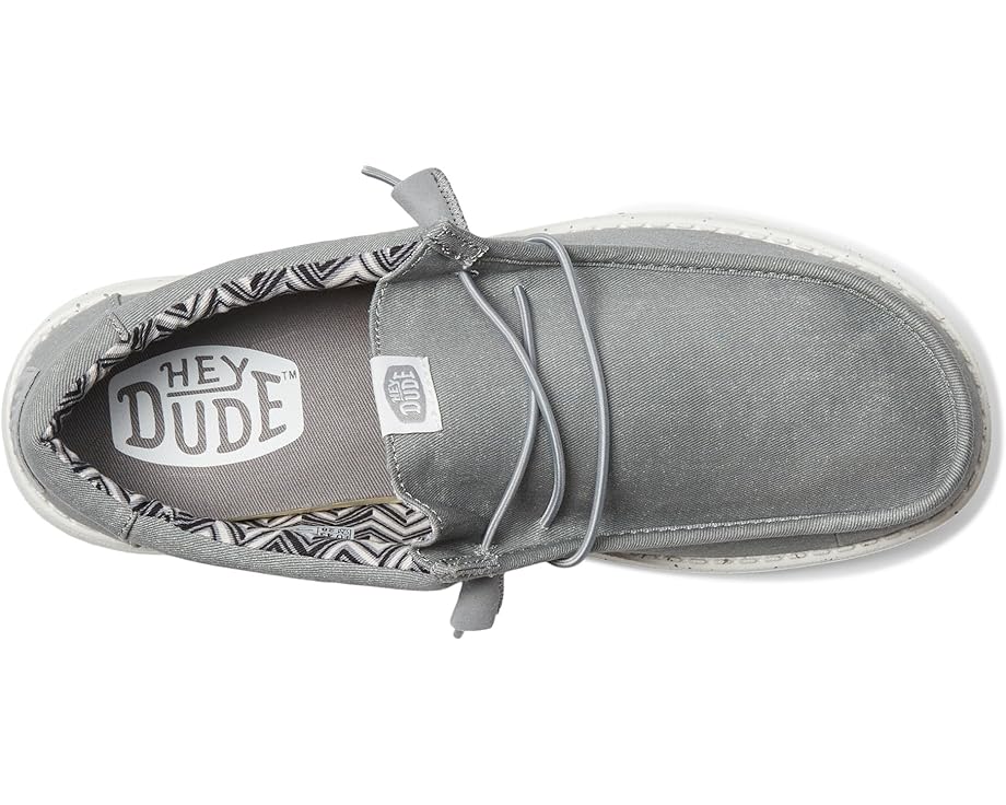 Heydude Wally Stretch Men's Shoes - Light Grey - BeachToBlvd