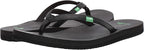 Sanuk Yoga Joy Womens Flip Flops- BLK - BeachToBlvd