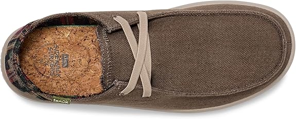 Sanuk Mens Shaka Lite Sl- Brown - BeachToBlvd
