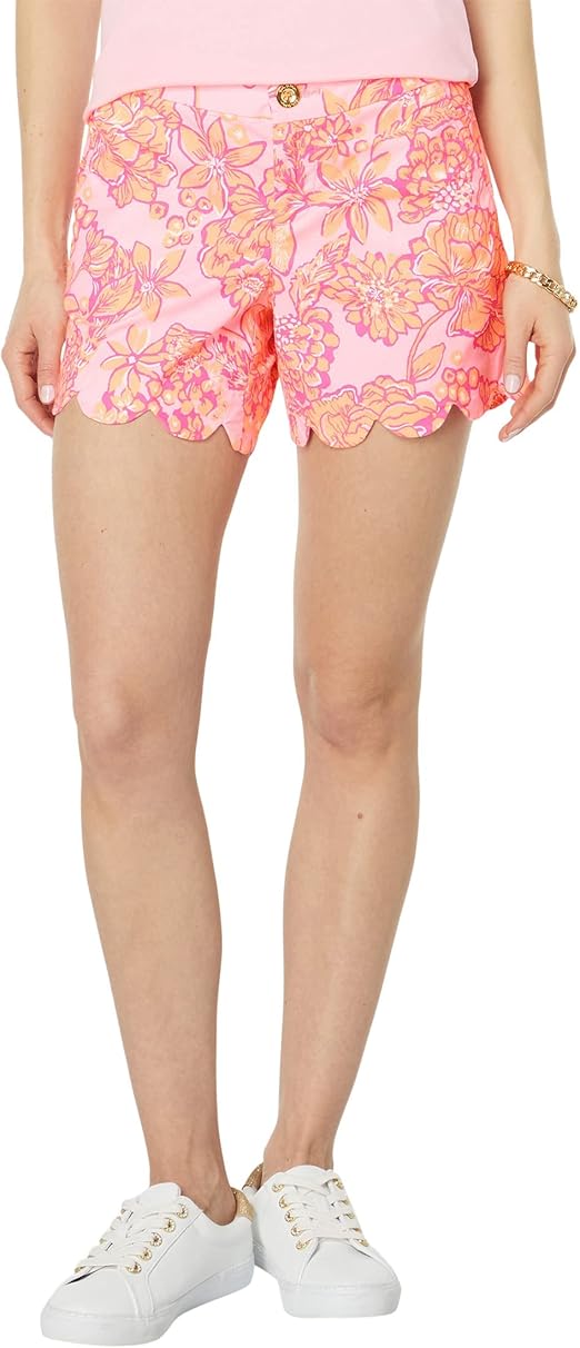 Lilly Pulitzer Buttercup Stretch Shorts- Mandevilla Baby Days Bloom