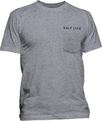 Salt Life Mens Freedom Sail Short Sleeve Classic Fit Pocket Shirt- SLM11035 - BeachToBlvd