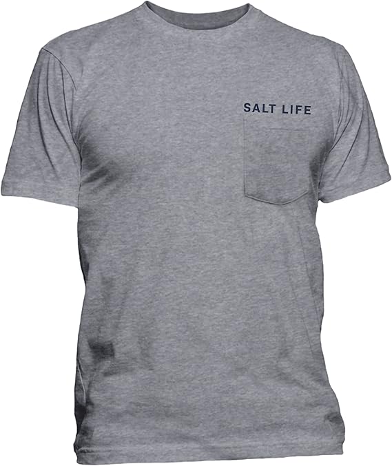 Salt Life Mens Freedom Sail Short Sleeve Classic Fit Pocket Shirt- SLM11035 - BeachToBlvd
