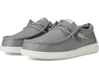 Heydude Wally Stretch Men's Shoes - Light Grey - BeachToBlvd