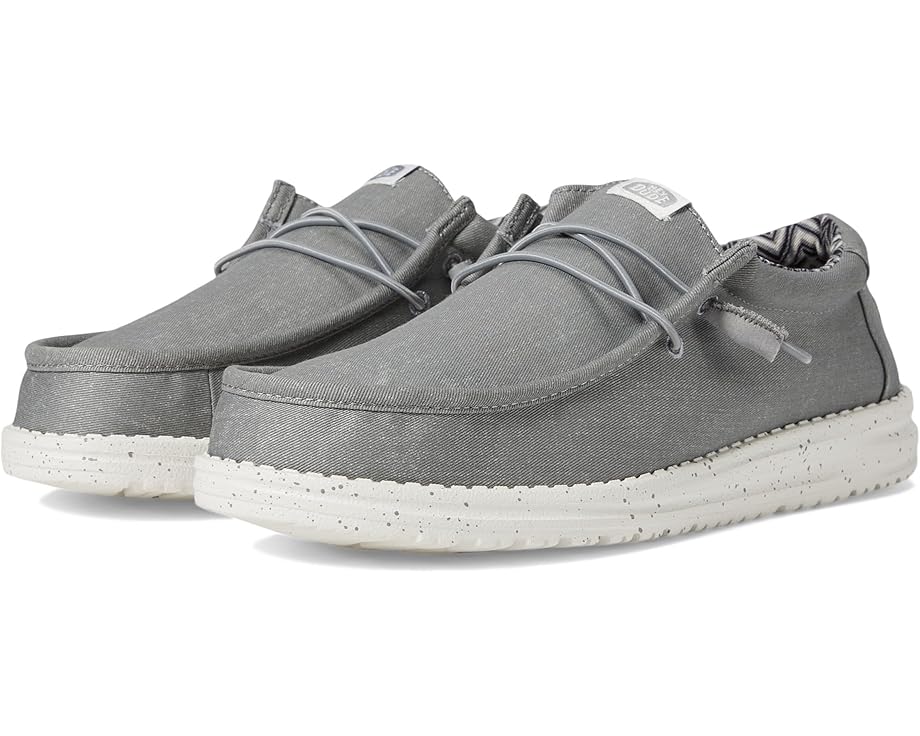 Heydude Wally Stretch Men's Shoes - Light Grey - BeachToBlvd
