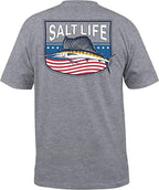 Salt Life Mens Freedom Sail Short Sleeve Classic Fit Pocket Shirt- SLM11035 - BeachToBlvd