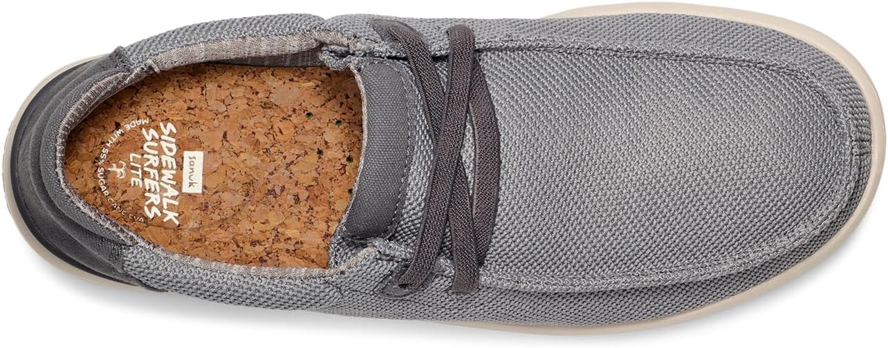 Sanuk Mens Shaka Lite 2 SL Mesh -Grey - BeachToBlvd