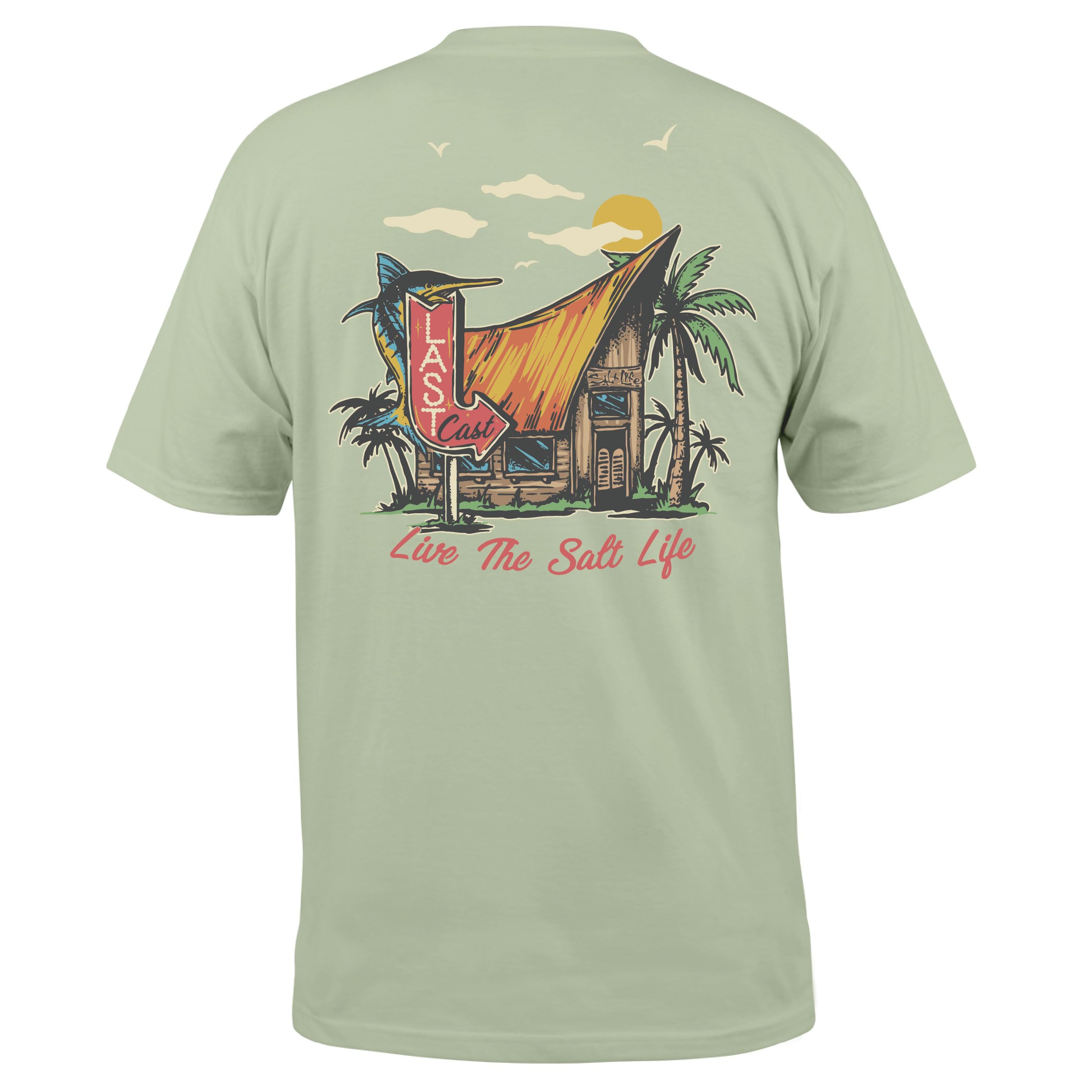 Salt Life Last Call Short Sleeve Tee, Seafoam - BeachToBlvd