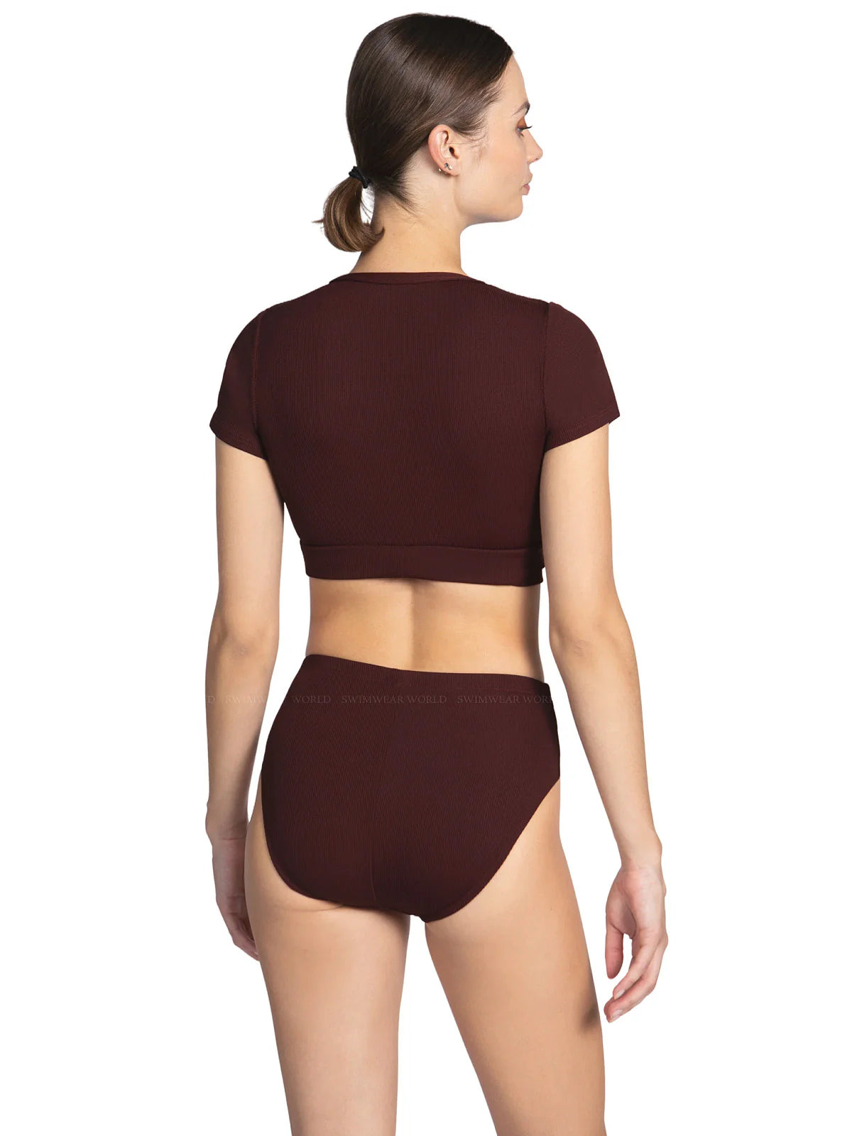 Robin Piccone Amy Raglan Bikini Top- All Spice