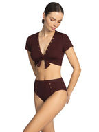 Robin Piccone Amy Raglan Bikini Top- All Spice