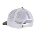 Guy Harvey Men's Chambray Trucker Hat - Charcoal\Marlin - BeachToBlvd