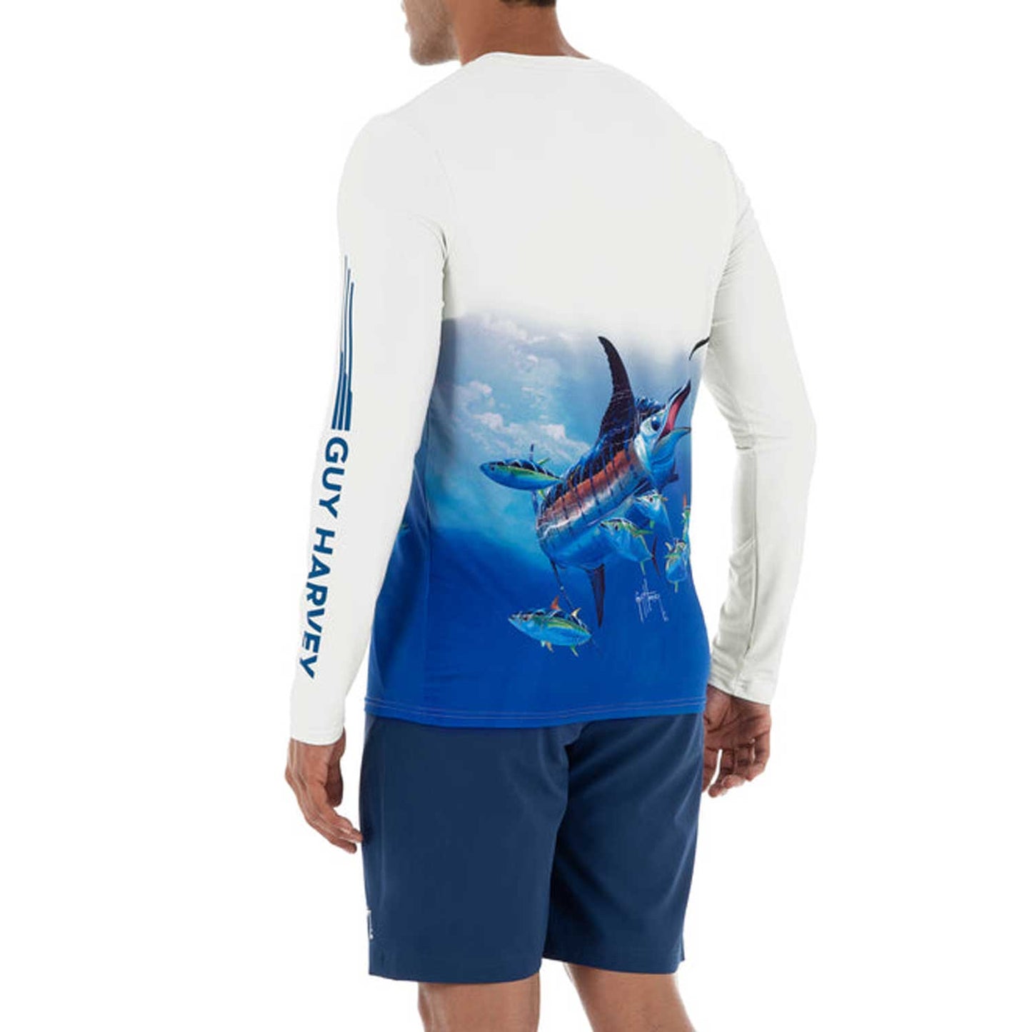 Guy Harvey Long Sleeve Performance Sun Protection Shirt - Marlin\Tuna