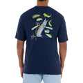 Guy Harvey Men’s Billfish Collection Short Sleeve T-Shirt - Estate Blue/Marlin Dorado - BeachToBlvd