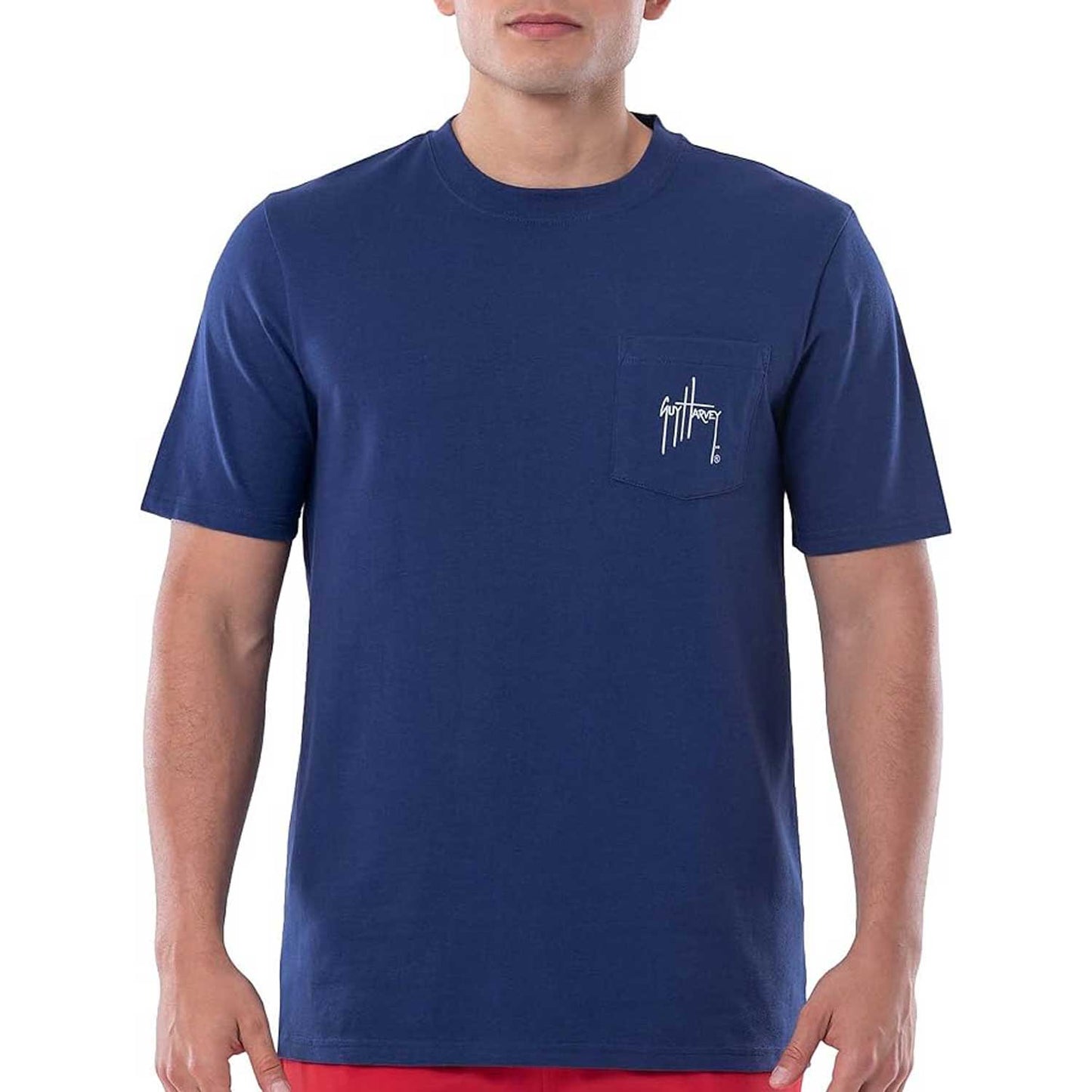 Guy Harvey Men’s Billfish Collection Short Sleeve T-Shirt - Stars and Stripes - 2SY1052