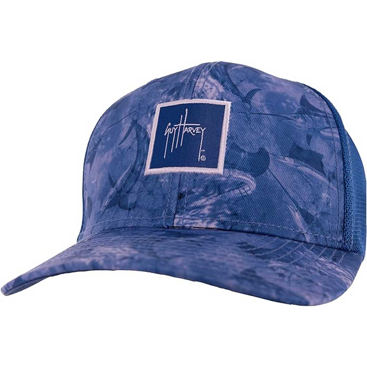 Guy Harvey Men's Performance Flex Fitted Trucker Hat - Surf the Web/Salt Water