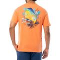 Guy Harvey Men’s Offshore Fish Collection Short Sleeve T-Shirt - Tangerine - BeachToBlvd