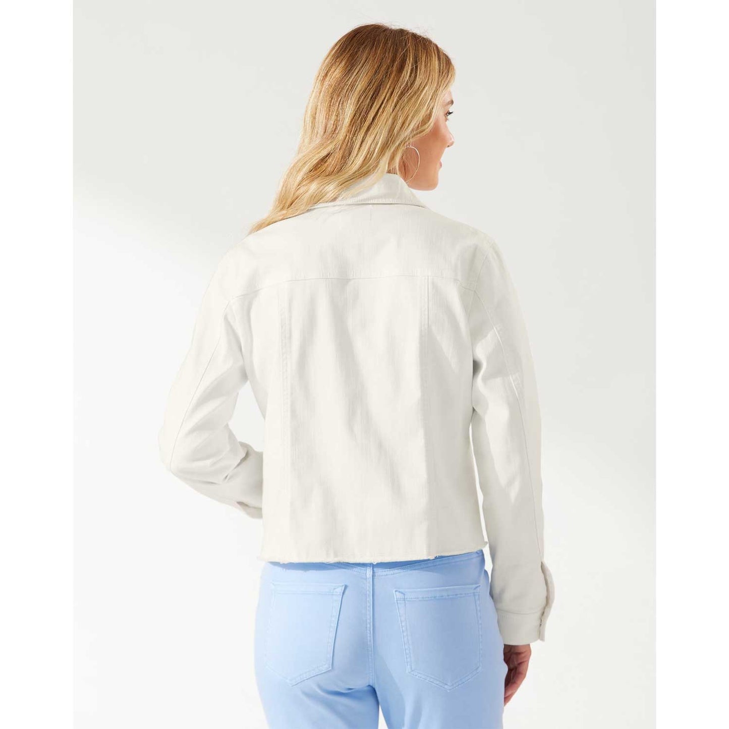 Tommy Bahama Ella Twill Jean Jacket - White - SW520601